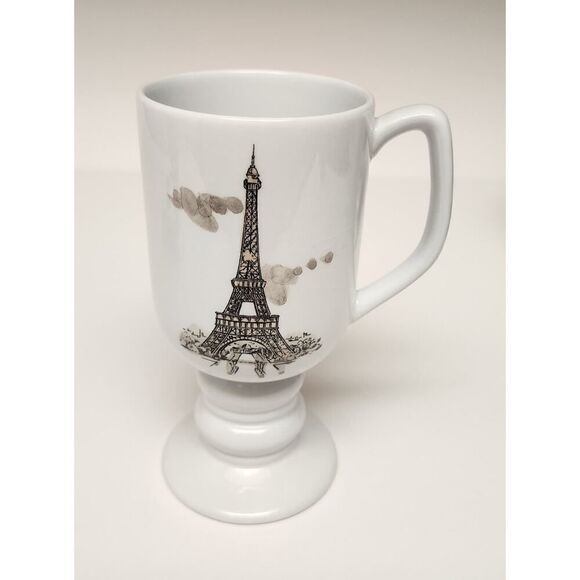 Kaysons International Pedestal Coffee Mugs Lot Of 4 Vtg 1965 Historical Landmark - Picture 9 of 12